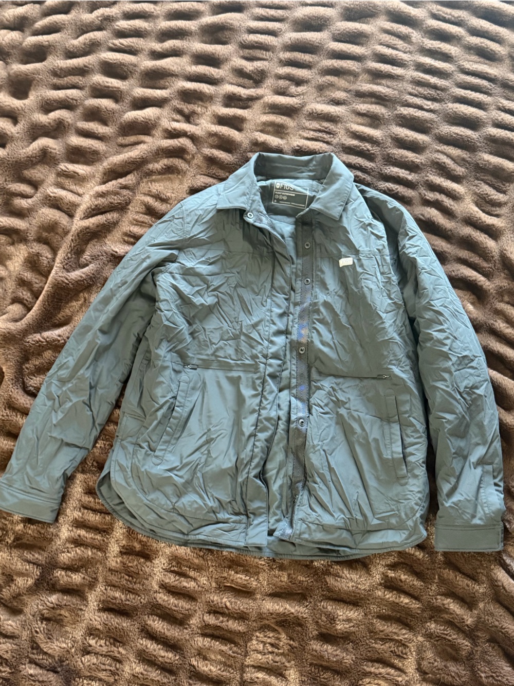 Figs Lightweight Shirt Jacket in black